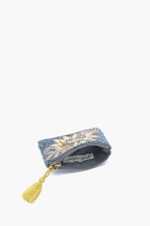 Golden Glow Embroidered Pouch - Image 3
