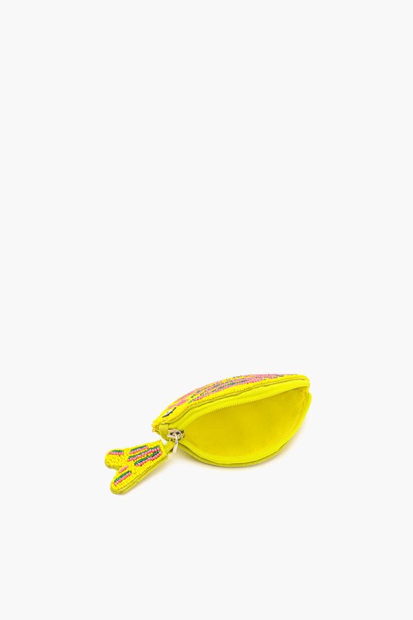 Fish & Fins Mini Coin Pouch - Yellow Tropic - Image 3
