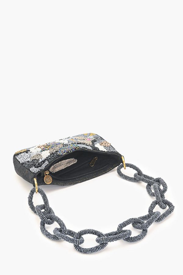 Dark Knight Dazzle Beaded Shoulder Bag - Image 5
