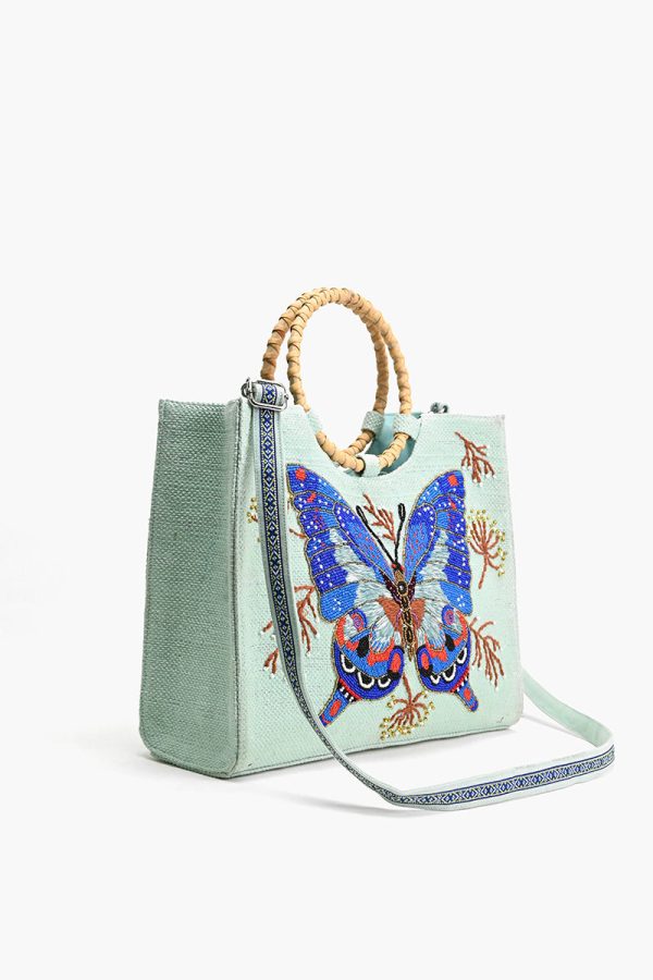 Periwinkle Blue Butterfly Tote - Image 3