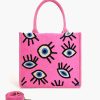 Whimsical Wonder Eye Pink Tote