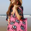 Whimsical Wonder Eye Pink Tote - Image 2