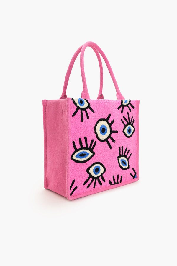 Whimsical Wonder Eye Pink Tote - Image 4
