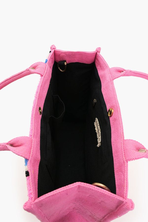 Whimsical Wonder Eye Pink Tote - Image 6