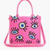 Whimsical Wonder Eye Pink Tote - Image 7