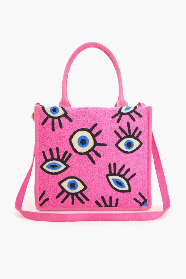 Whimsical Wonder Eye Pink Tote - Image 7