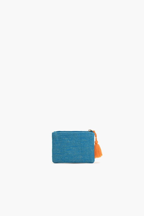 Sea Horse Teal Coin Pouch - Image 2
