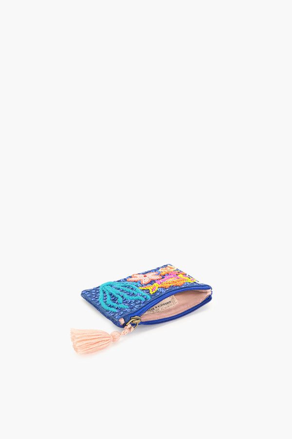 Ocean Bliss Hand-Beaded Coin Pouch - Image 3