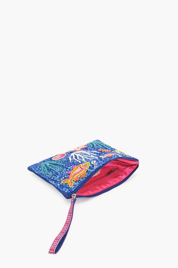 Ocean Bliss Hand-Beaded Wristlet - Image 4