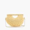 Sunrise Weave Straw Clutch