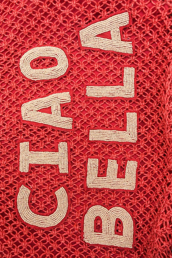 Ciao Bella Beaded Macrame Jute Tote - Image 2