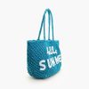 Hello Summer Beaded Macrame Jute Tote - Image 3