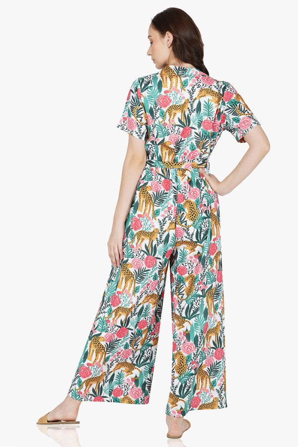 White Jaguar Paradise Jumpsuit - White Jumpsuit For Women - Image 4