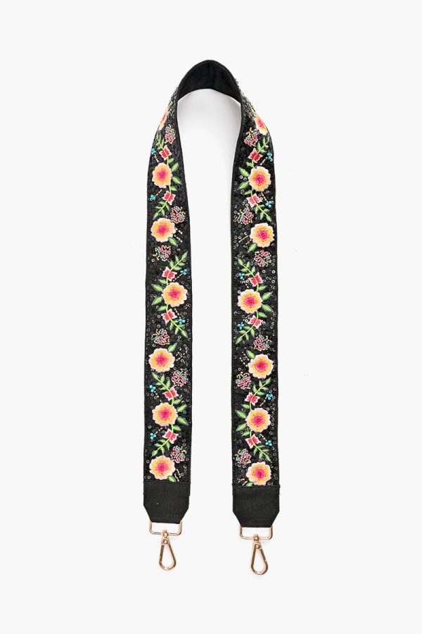 Embellished Crossbody Strap-Midnight Butterfly - Image 2