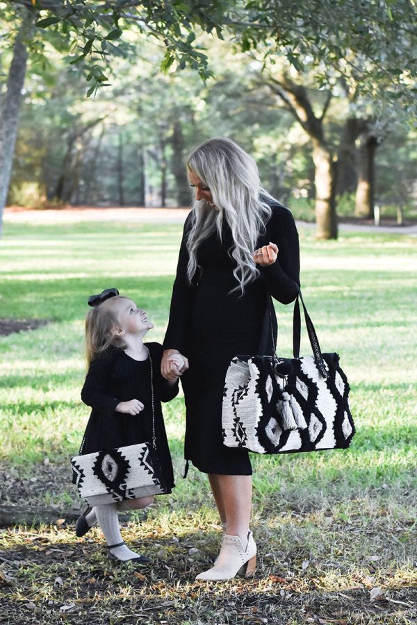 Whisper White Fringe Embroidered Weekender Bag - Image 7