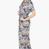 Cheerful Cheetah - Navy Leopard Jumpsuit With Pockets - Image 3