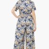 Cheerful Cheetah - Navy Leopard Jumpsuit With Pockets - Image 4