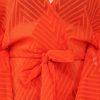 Red Front Open Cover Up Kimono - Image 5