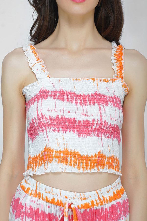 Reva Tie Dye Cropped Top - Image 6