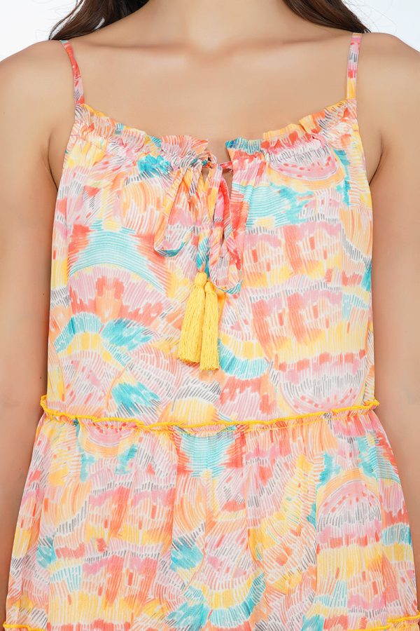 Rain Stroke Tiered maxi Dress - Image 5