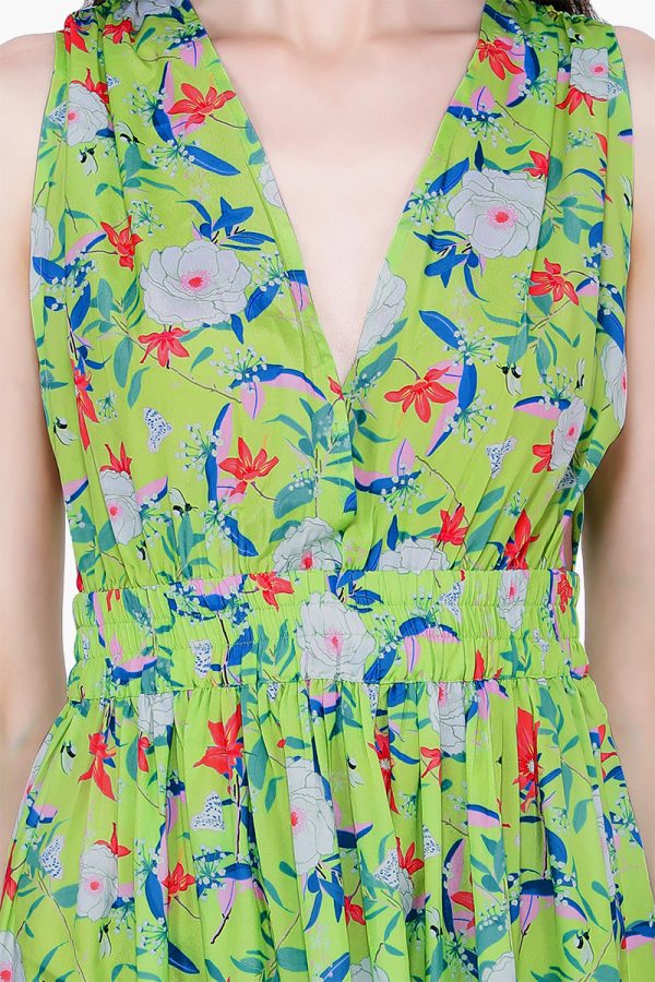 Misty Sunshine Floral Maxi Dress - Image 5