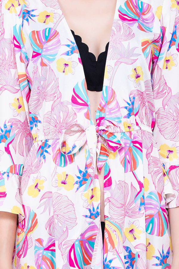 Palm Florals Maxi Cover Up - Image 5