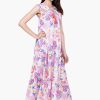 Palm Florals Tiered Maxi Dress - Image 2