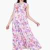 Palm Florals Tiered Maxi Dress - Image 3