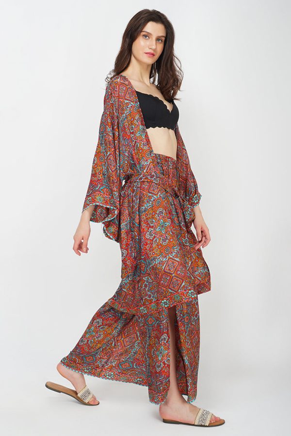 Leila Boho Cover up Kimono - Image 2