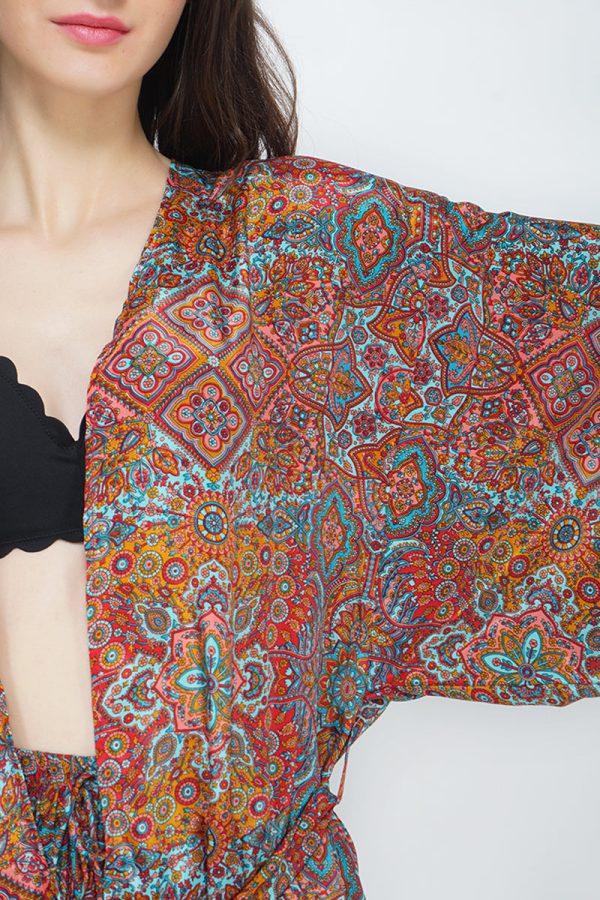 Leila Boho Cover up Kimono - Image 5