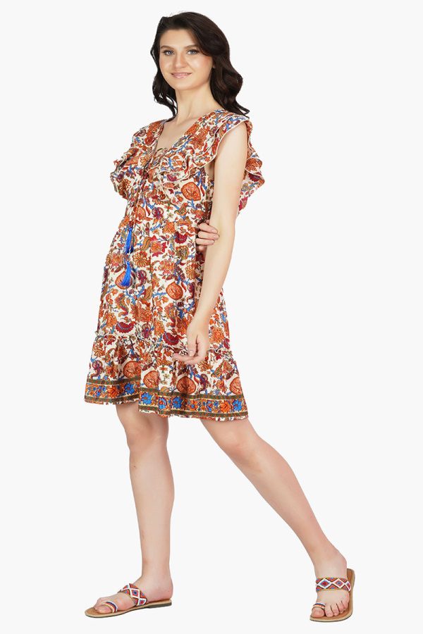 Serena Floral Mini Dress - Image 3