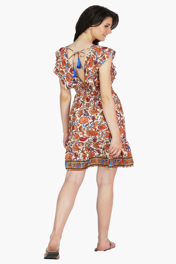 Serena Floral Mini Dress - Image 4
