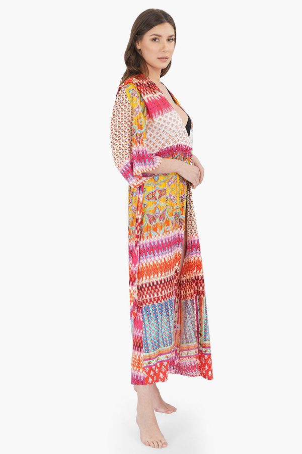 Fuchsia Rose Paisley Cover Up - Image 3