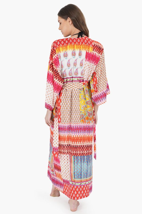 Fuchsia Rose Paisley Cover Up - Image 5