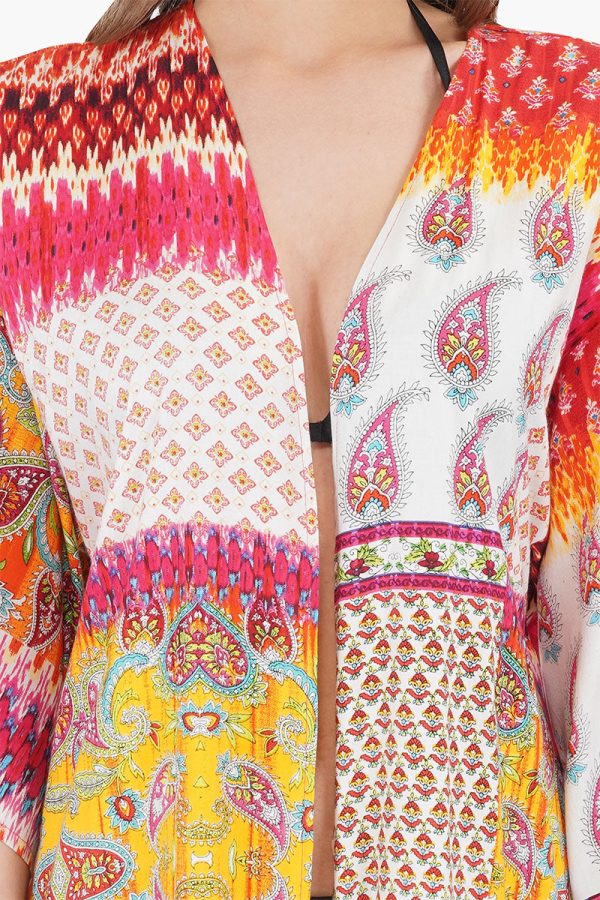 Fuchsia Rose Paisley Cover Up - Image 6