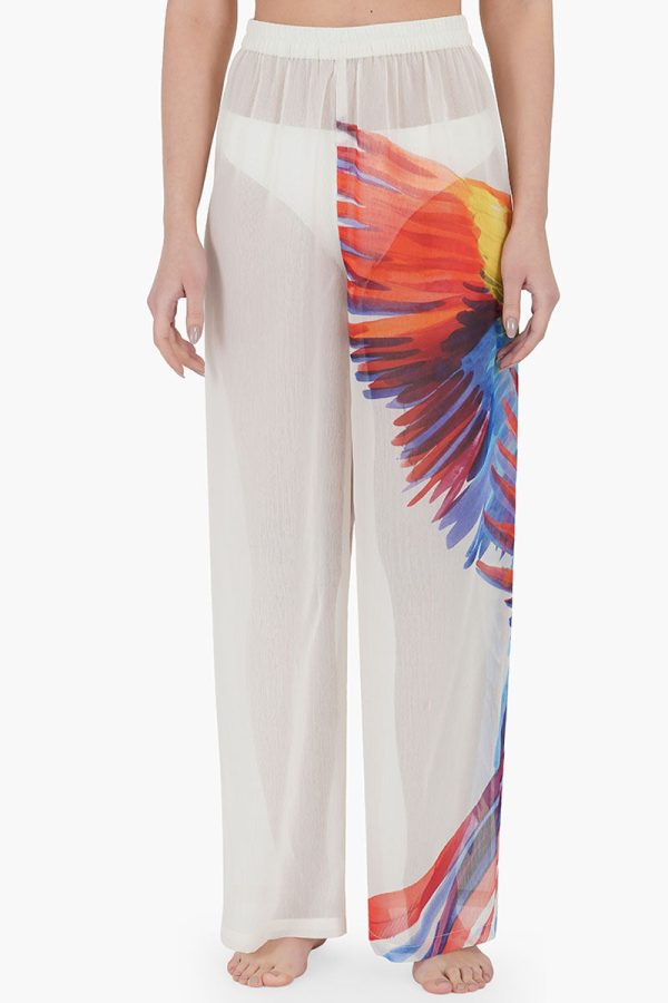 Parrot in Paradise Beach Cover Up Pants - Image 5