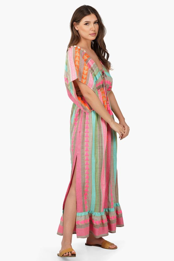 Dora Yarn Dyed Striped Maxi Dress - Image 2