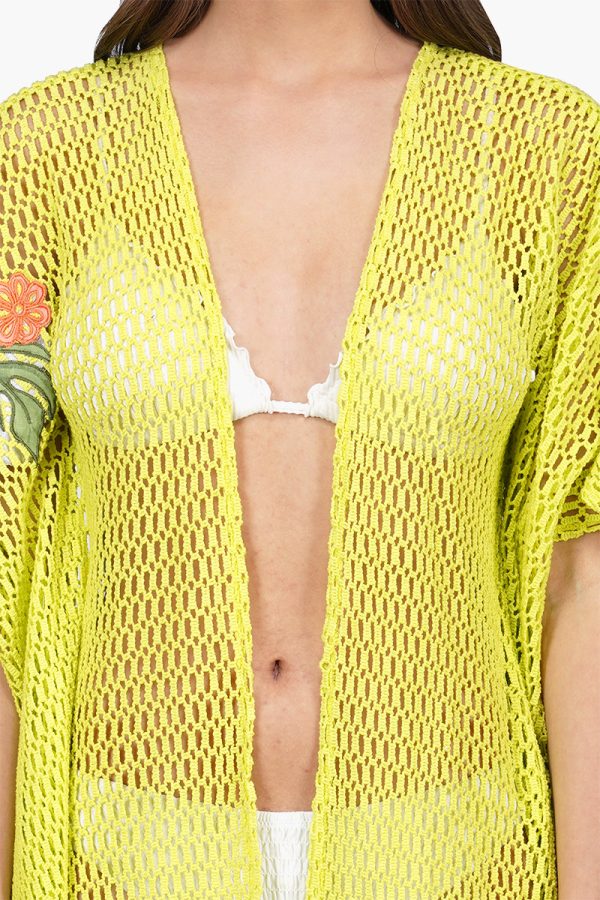 Bianca Crochet Cover Up with Floral Embroidery - Image 5