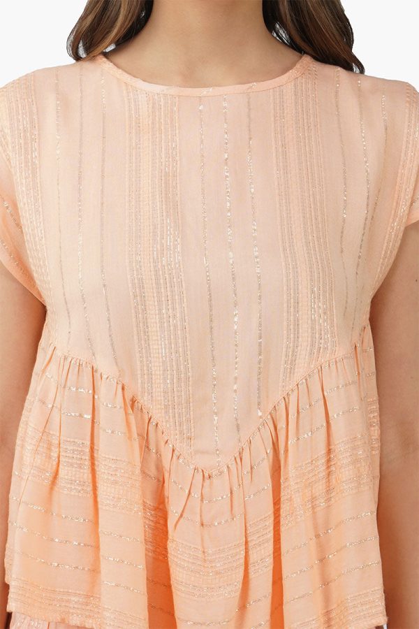 Sandy Viscose Lurex Striped Blouse - Image 5