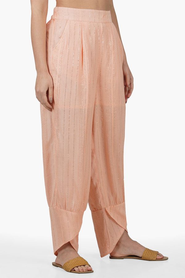 Sandy Viscose Lurex Striped Pants - Image 2