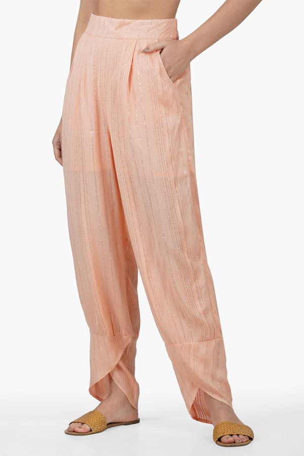 Sandy Viscose Lurex Striped Pants - Image 3