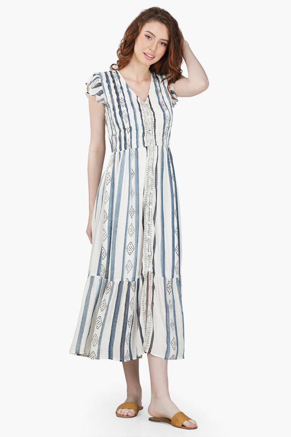 Gianna Striped Maxi Dress - Image 2