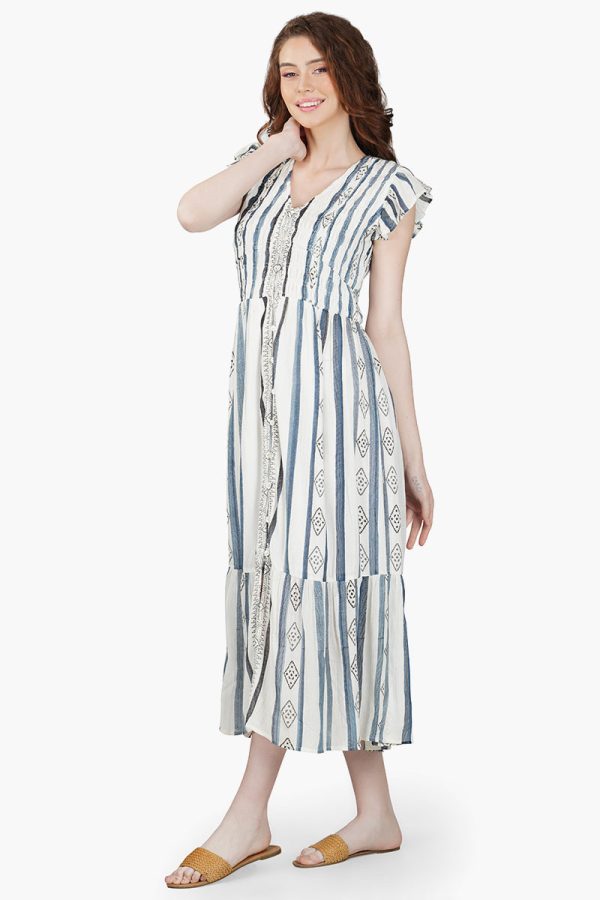 Gianna Striped Maxi Dress - Image 3