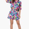 Geo Toucan Viscose Top