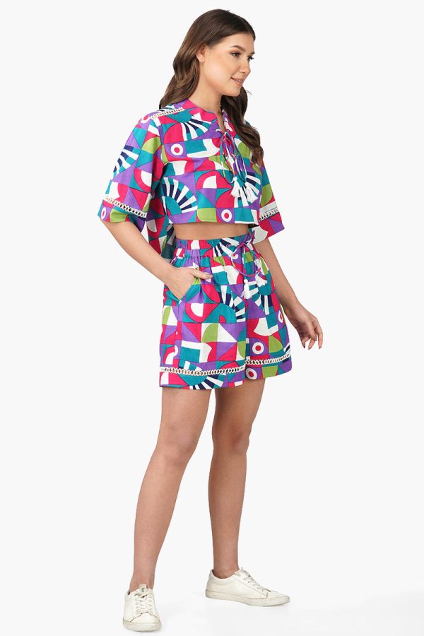 Geo Toucan Viscose Top - Image 2