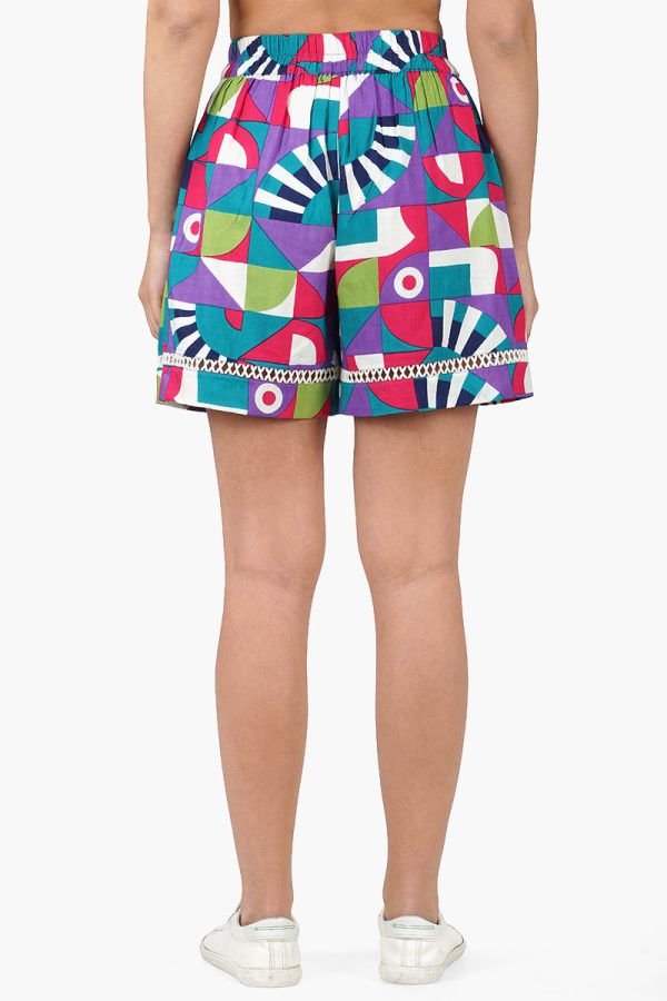 Geo Toucan Viscose Shorts - Image 4