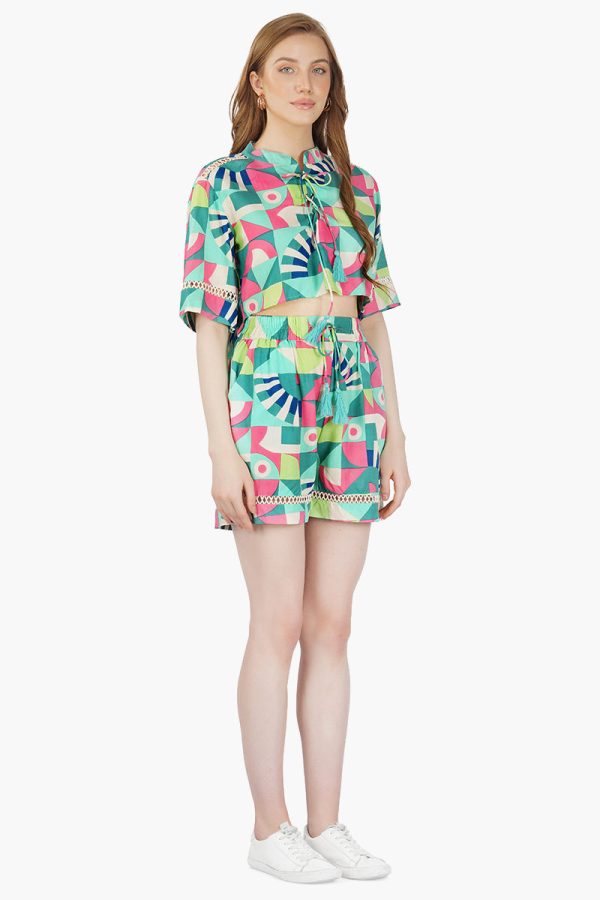 Jack Toucan Printed Cropped Top - Image 2