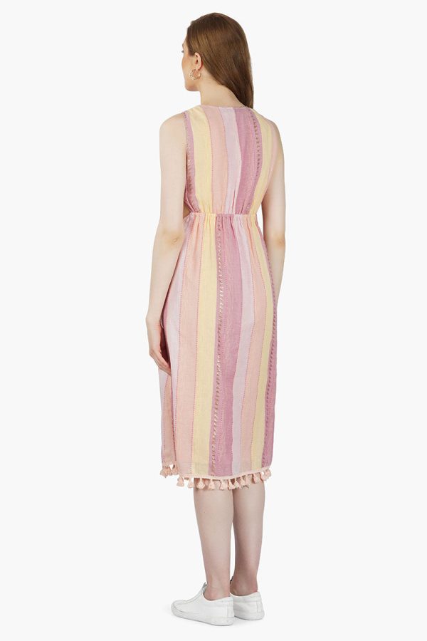 Noah Stripe Midi Dress - Image 4