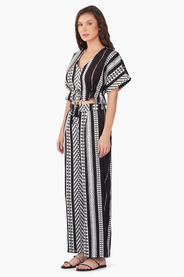 Lori Mexican Stripe Peplum Top - Image 3