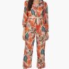 Alisha Leaf Printed Jumpsuit